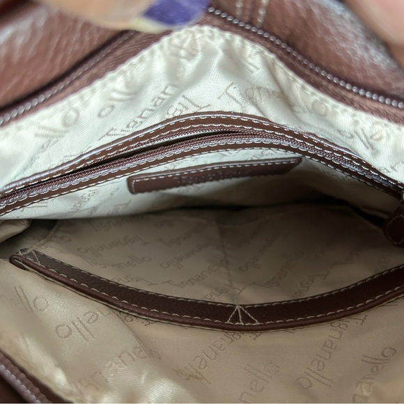 Tignanello Leather Crossbody Bag in Brown and Tan - Picture 4 of 5